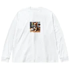 8-Bit Oasisのcoffee dog Big Long Sleeve T-Shirt