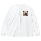 動物の花園　猫メロンのわんわんブ〜 Big Long Sleeve T-Shirt