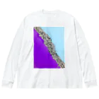 BEYOND_BEYONDの紫浄土 Big Long Sleeve T-Shirt