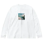 worldgramのbeach ビッグシルエットロングスリーブTシャツ