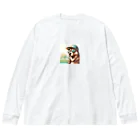 キャップ犬専門店のキャップ犬6 Big Long Sleeve T-Shirt