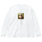 animalsの可愛い犬 ビッグシルエットロングスリーブTシャツ