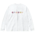 つきしょっぷのくすみカラーの星 Big Long Sleeve T-Shirt