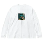 sion1010の泳ぐ猫グッズ Big Long Sleeve T-Shirt