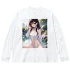 yumi889kiteの夏日の風物詩 ビッグシルエットロングスリーブTシャツ