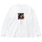 fumi_sportsの料理しているゴリラ Big Long Sleeve T-Shirt