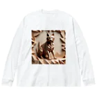 abc villageのイベリアリンクス Big Long Sleeve T-Shirt