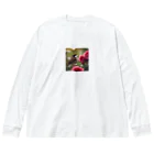 Sunbathingの赤いバラとキンクロハジロ Big Long Sleeve T-Shirt