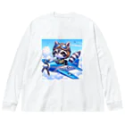 valtanamnのでふぉるめタッチな狸が操縦するレシプロ戦闘機 Big Long Sleeve T-Shirt