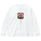 ユウキスタイリッシュショップの一輪のバラ Big Long Sleeve T-Shirt