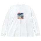 秋山せれなの空のグラデーション Big Long Sleeve T-Shirt