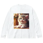 kangekiの遊ぶにゃんこNo.4 Big Long Sleeve T-Shirt