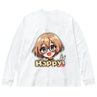 Kusareshiroの金髪ショートカット眼鏡美少女ちゃん Big Long Sleeve T-Shirt