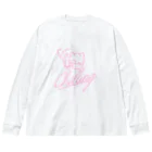 KENNY a.k.a. Neks1のchilling DEVL(pinky) ビッグシルエットロングスリーブTシャツ