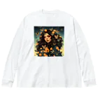 AQUAMETAVERSEの花と女と猫　なでしこ1478 Big Long Sleeve T-Shirt