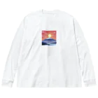 horiesotaのドット絵の朝日 Big Long Sleeve T-Shirt