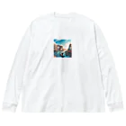 Pixel Art Goodsのヴェネチア（pixel art） Big Long Sleeve T-Shirt