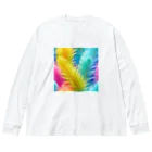 chan-takehaniの羽根のカレイドスコープ Big Long Sleeve T-Shirt