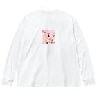 MEGROOVEのドーナツいっぱい🍩 ビッグシルエットロングスリーブTシャツ