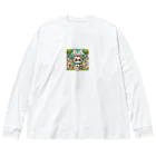 denyo dreamのウサギのアマリリス Big Long Sleeve T-Shirt