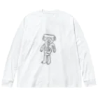 エンペラーのこどもとじゅんばんにかいた絵 ビッグシルエットロングスリーブTシャツ