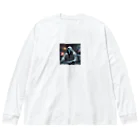 houkのハッキングを試みる骸骨 Big Long Sleeve T-Shirt