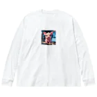 MTHのデータを分析するミニブタ Big Long Sleeve T-Shirt