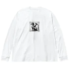 cotaro_worksのドラゴン　鉛筆画23 Big Long Sleeve T-Shirt