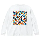 ok13のカラフル鳥② Big Long Sleeve T-Shirt