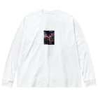 さぎょう擁の女騎士、桜の下で Big Long Sleeve T-Shirt