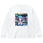 kotoha416 Music OFFICIAL GOODSのAozuki│アオヅキ Big Long Sleeve T-Shirt