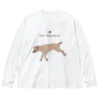 clarice-designのSleeping Dog   Big Long Sleeve T-Shirt