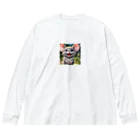 Fujimishokaiのこのチャーミングなネズミがあなたの心を癒します。 Big Long Sleeve T-Shirt