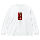 ニゴ猫　shopのred Rose heel  Big Long Sleeve T-Shirt