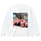 MTHの会社のらいんあっぷをするみにぶた管理製品 Big Long Sleeve T-Shirt