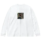 TakeKAKEの国外逃亡をはかる蛇 Big Long Sleeve T-Shirt