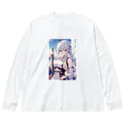 巫女スタぐらむの日本刀をもった美少女 Big Long Sleeve T-Shirt