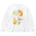 タタナ幻獣館のCHEESE CHEESE FOXES ビッグシルエットロングスリーブTシャツ