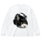 ねこねこねこねこのうーちゃん ビッグシルエットロングスリーブTシャツ