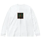 ganeshaのケルトの結び目工芸ステンドグラス Big Long Sleeve T-Shirt