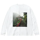 AQUAMETAVERSEの山頂にある神秘的な神社 アメジスト2846 Big Long Sleeve T-Shirt