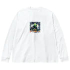 lifeline2002のエイリアン ビッグシルエットロングスリーブTシャツ