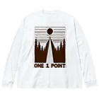 aira_s0129のワンポイント Big Long Sleeve T-Shirt