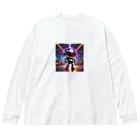 AI妖怪大図鑑のミラーボール妖怪　サタナフィー Big Long Sleeve T-Shirt