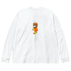 satoayaのアニマルカフェのフルーツファッション　カキ Big Long Sleeve T-Shirt