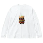 AI妖怪大図鑑のトリプル肉厚ビーフバーガー妖怪　バグドガルド Big Long Sleeve T-Shirt