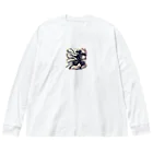 eitoneの武士道　桜 ビッグシルエットロングスリーブTシャツ