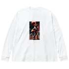 SwishStyle のバスケ宇宙時代 ビッグシルエットロングスリーブTシャツ