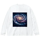 宇宙の神秘グッズ販売所のギャラクシー ビッグシルエットロングスリーブTシャツ