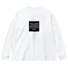 R.O.Dの"The only limit to our realization of tomorrow will be our doubts of today." - Franklin D.  ビッグシルエットロングスリーブTシャツ